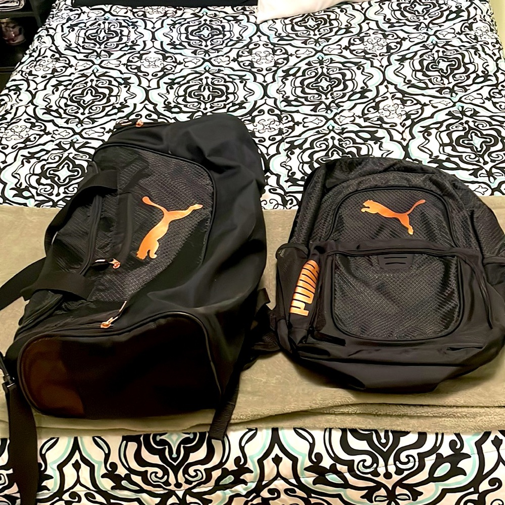 Puma backpack and weekender